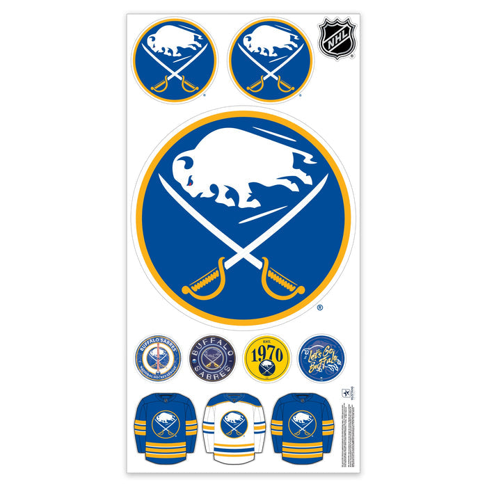 Buffalo Sabres Repositionable Wall Decal Set - Team Logos