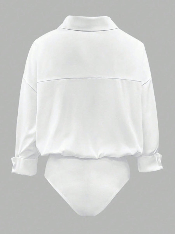 Button-Down Long Sleeve Bodysuit | The PM Edit - The PM Edit