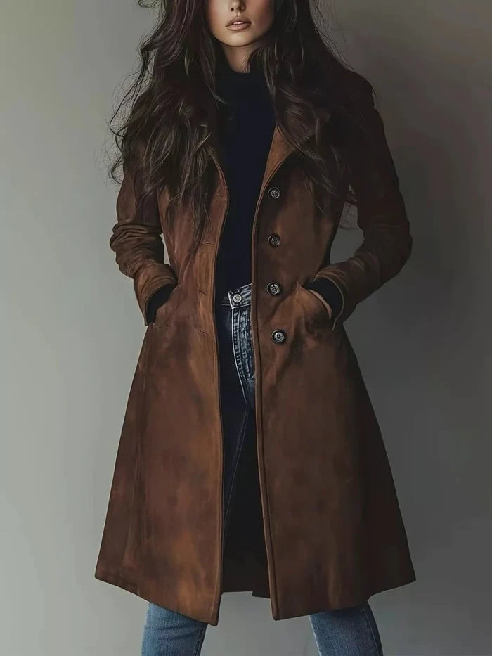 Button Up Long Sleeve Trench Coat - The PM Edit