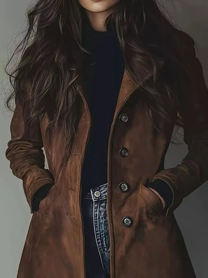 Button Up Long Sleeve Trench Coat - The PM Edit