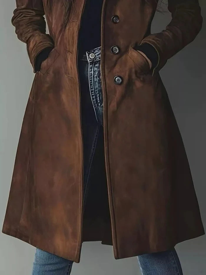 Button Up Long Sleeve Trench Coat - The PM Edit