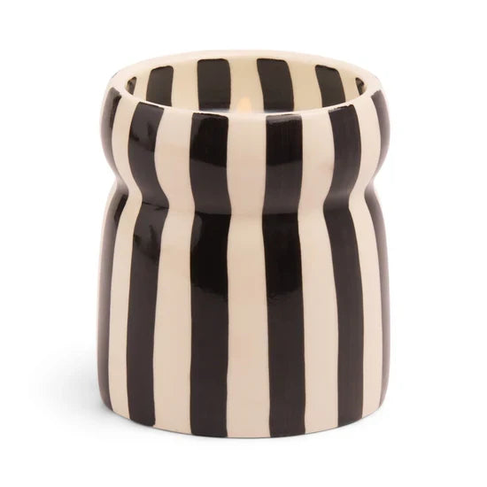 Cabana Black Candle -Lava Stone