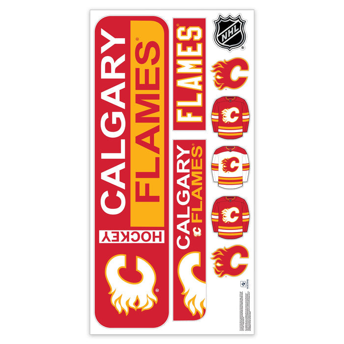 Calgary Flames Repositionable Wall Decal Set - Street Signs
