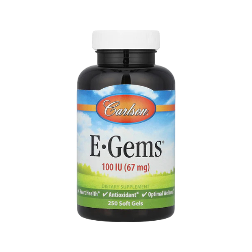 Carlson E-Gems 100 IU – 250 Soft Gels