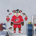 Carolina Hurricanes Repositionable Wall Decal Set - Mascot