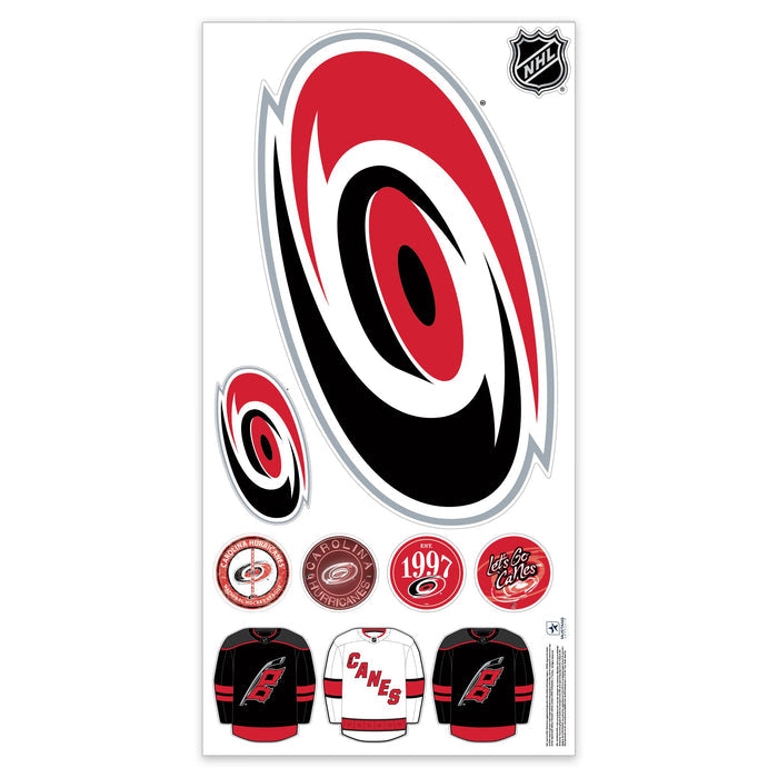 Carolina Hurricanes Repositionable Wall Decal Set - Team Logos