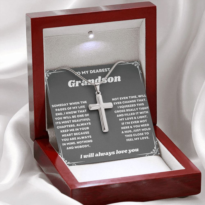 Celebrate the Holidays with Your Grandson with a Special Necklace Gift from Grandma"