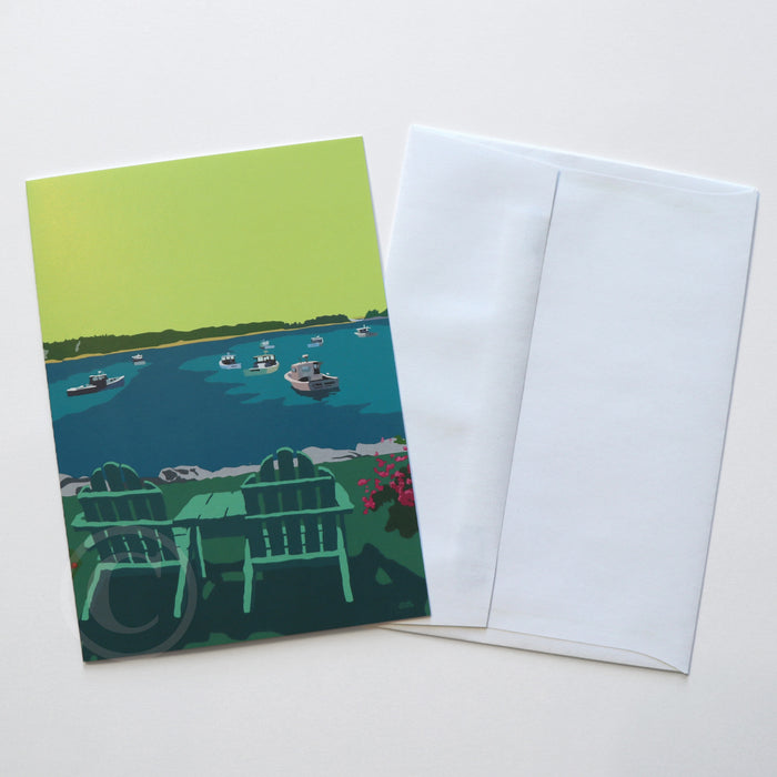 Chairished View 5" x 7" Notecard - Maine