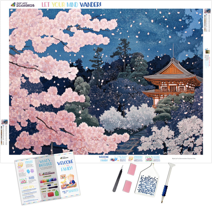 Cherry Blossom Rain in Kyoto
