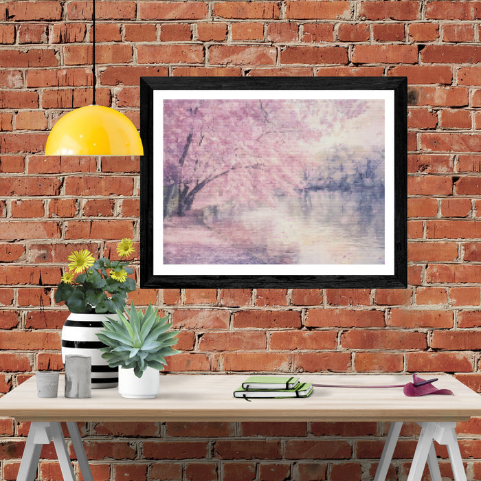 Cherry Blossom Serenity by the River