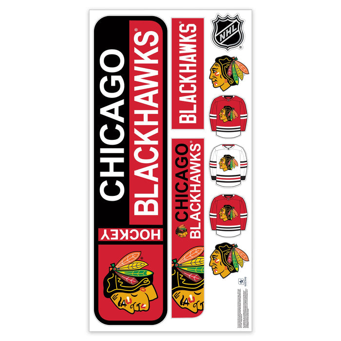 Chicago Blackhawks Repositionable Wall Decal Set - Street Signs