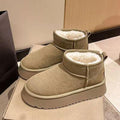 Chunky Platform Mini Boots – Fleece-Lined Fall/Winter Staple