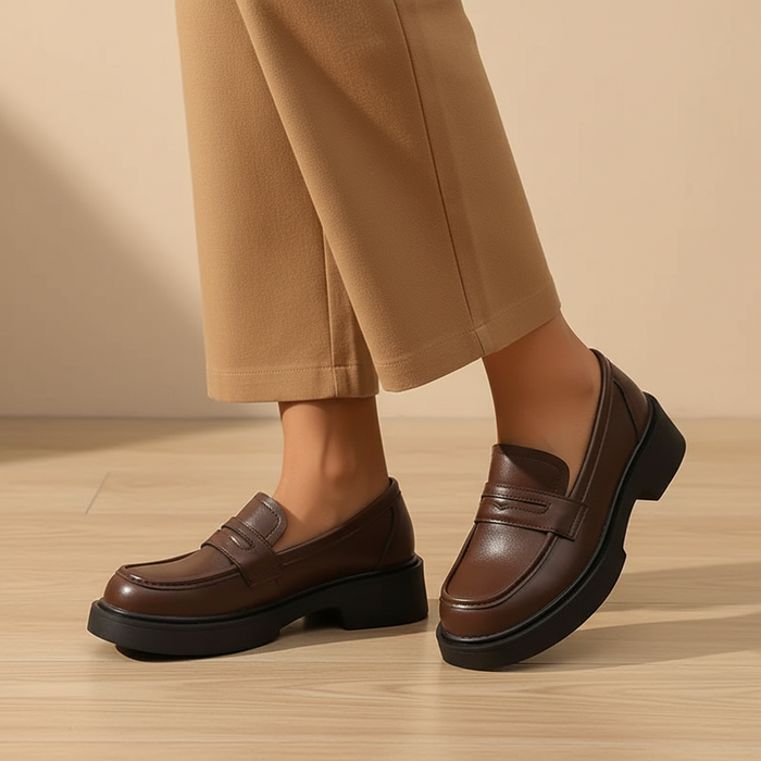 Platform Loafer Brown