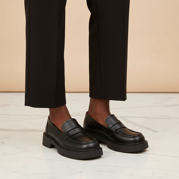 Platform Loafer Black