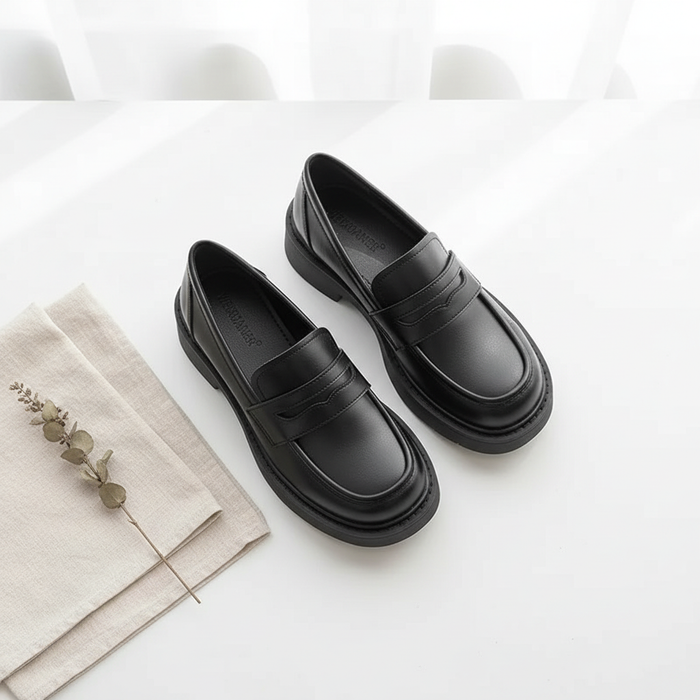Platform Loafer Flat Lay