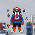 Colorado Avalanche Repositionable Wall Decal Set - Mascot