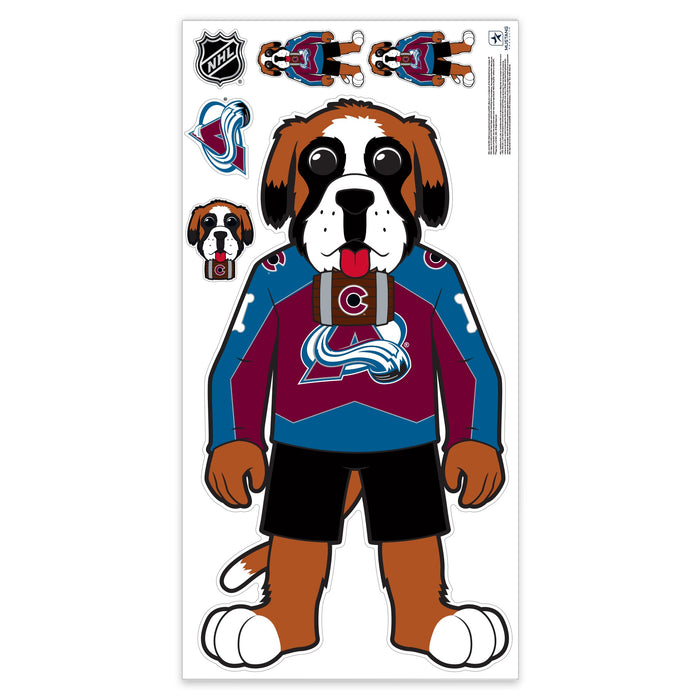 Colorado Avalanche Repositionable Wall Decal Set - Mascot