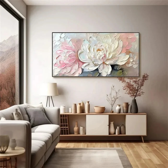 Colorful Flower & Tree Abstract Textured Wall Art #ML053