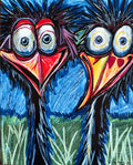 Crazy Birds - Art Prints - Vichy's Art