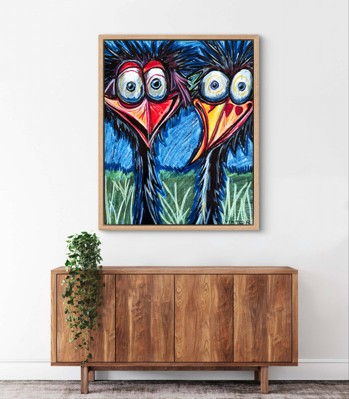 Crazy Birds - Art Prints - Vichy's Art