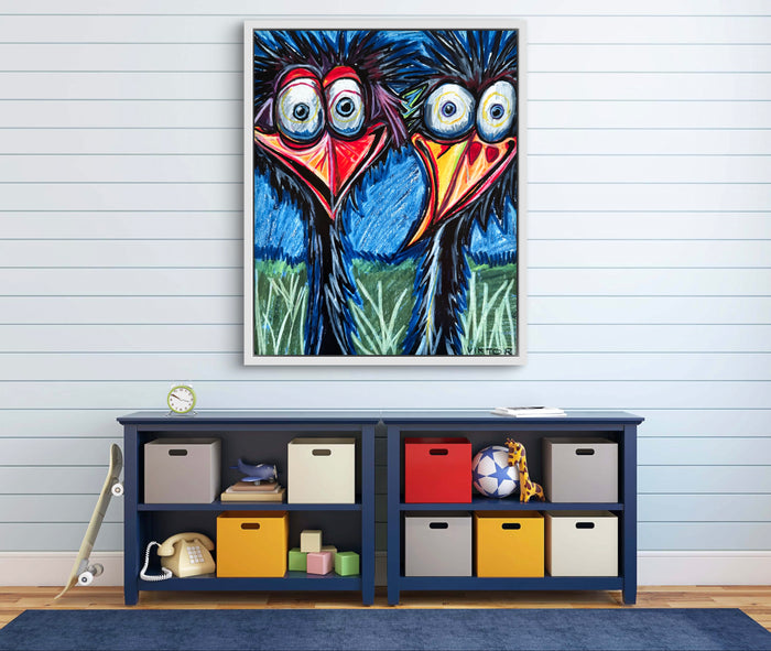 Crazy Birds - Art Prints - Vichy's Art