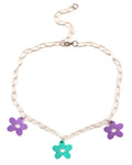 Crazy Daisy Choker Necklace, Necklace, - One Stop Rave