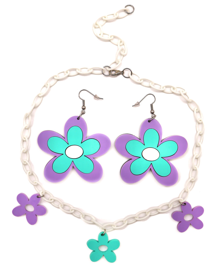 Crazy Daisy Choker Necklace, Necklace, - One Stop Rave