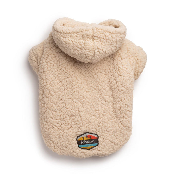 fabdog® 8" Cream Sherpa Hoodie Apparel