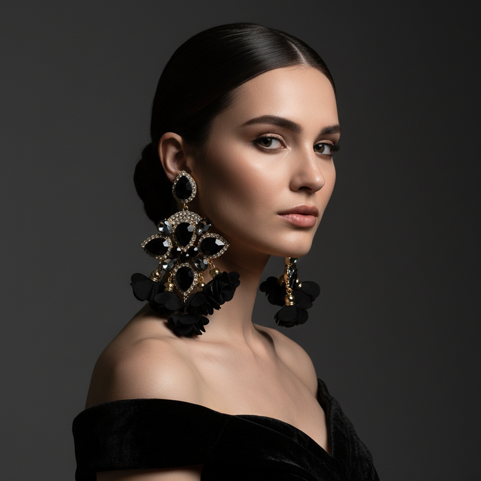 Crystal Bloom Black