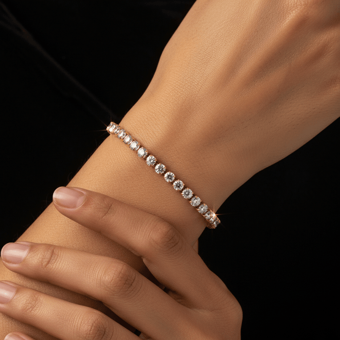Crystal Tennis Bracelet | PVD Plated | Tarnish - Free & Waterproof - The PM Edit