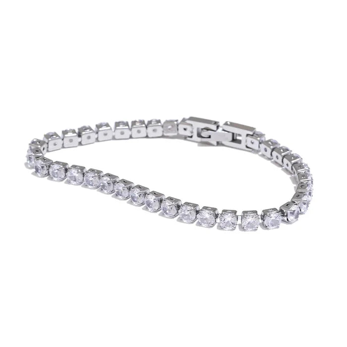 Crystal Tennis Bracelet | PVD Plated | Tarnish - Free & Waterproof - The PM Edit