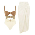 Beige & Brown W/ Cover / L