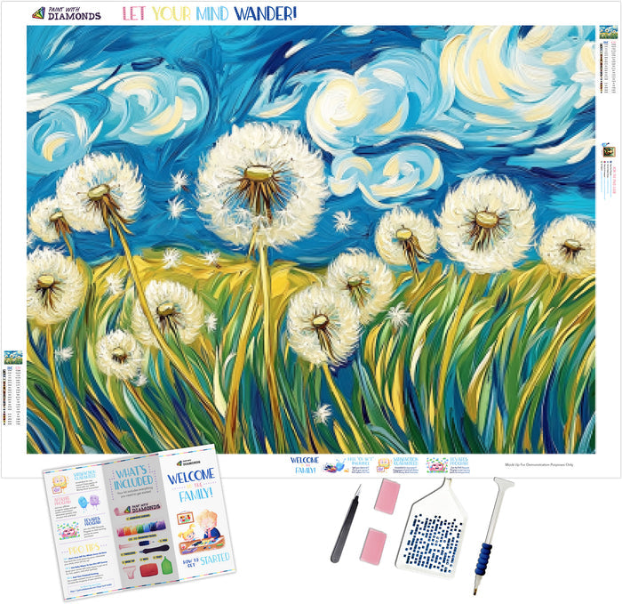 Dandelions Dancing in the Spring Breeze