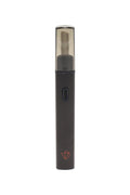 Black DaVinci hot knife electric dab tool with translucent cap, front-facing concentrate accessory view