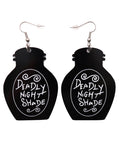 Deadly Night Shade Earrings
