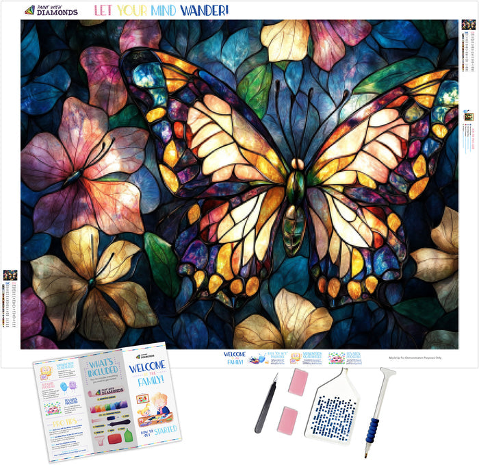 Delicate Composition Featuring Butterflies