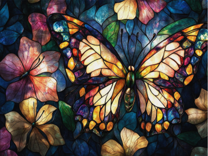 Delicate Composition Featuring Butterflies