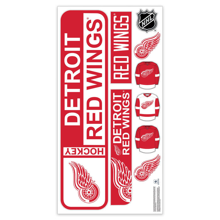 Detroit Red Wings Repositionable Wall Decal Set - Street Signs