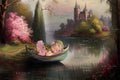 Digital  Backdrop Ai generated  and hand painting