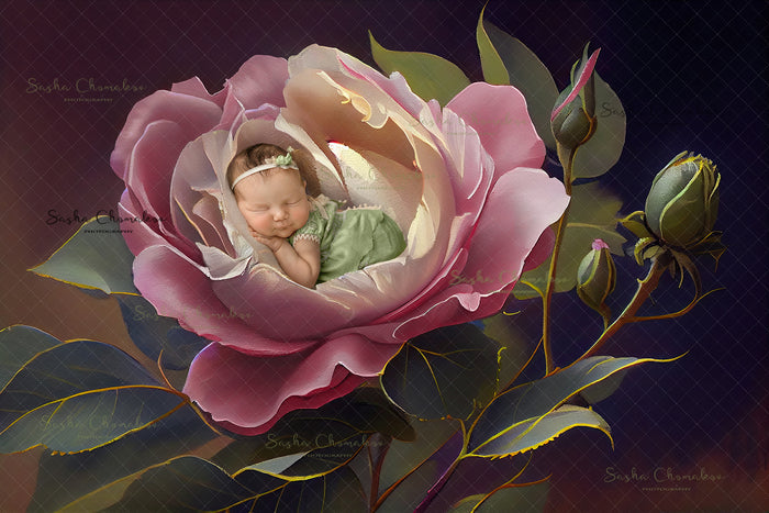 Digital  Backdrop Ai generated  and hand painting