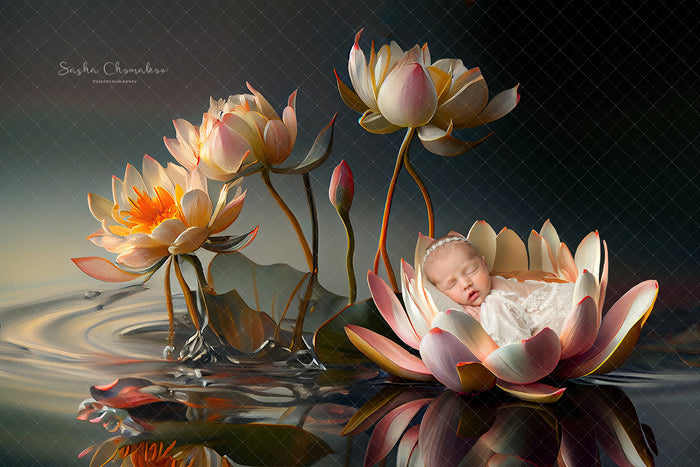 Digital  Backdrop Ai generated  and hand painting