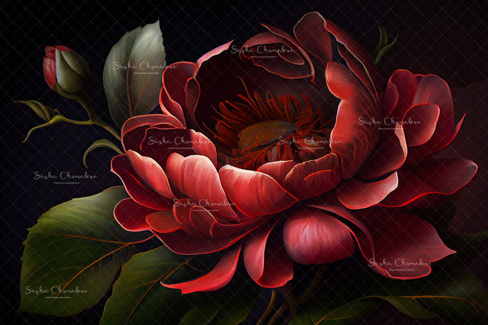 Digital  Backdrop Ai generated  and hand painting
