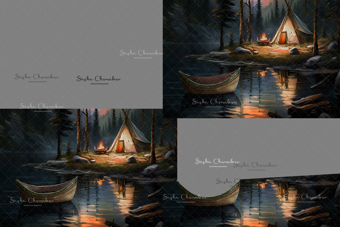 Digital  Backdrop Ai generated  and hand painting