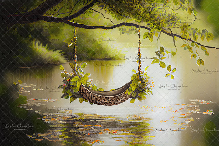Digital  Backdrop Ai generated  and hand painting