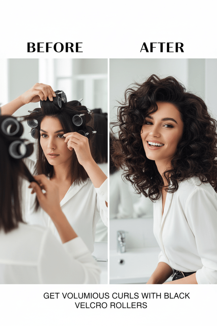 DIY Hair Curling Rollers Set | Multi-Size Plastic Curl & Bang Styling Tool - The PM Edit