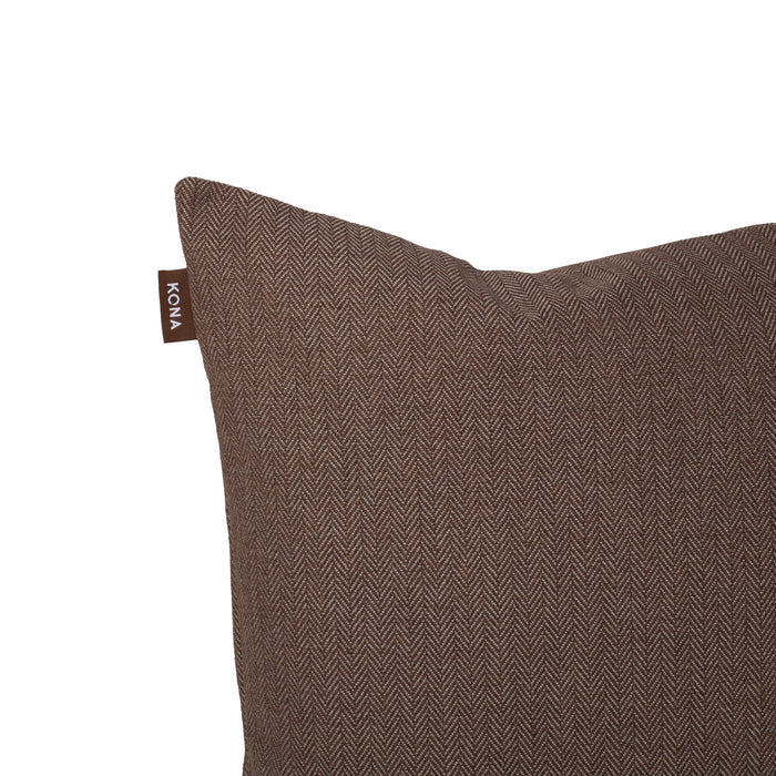 KONA CAVE® Brown Herringbone Pillow Cover