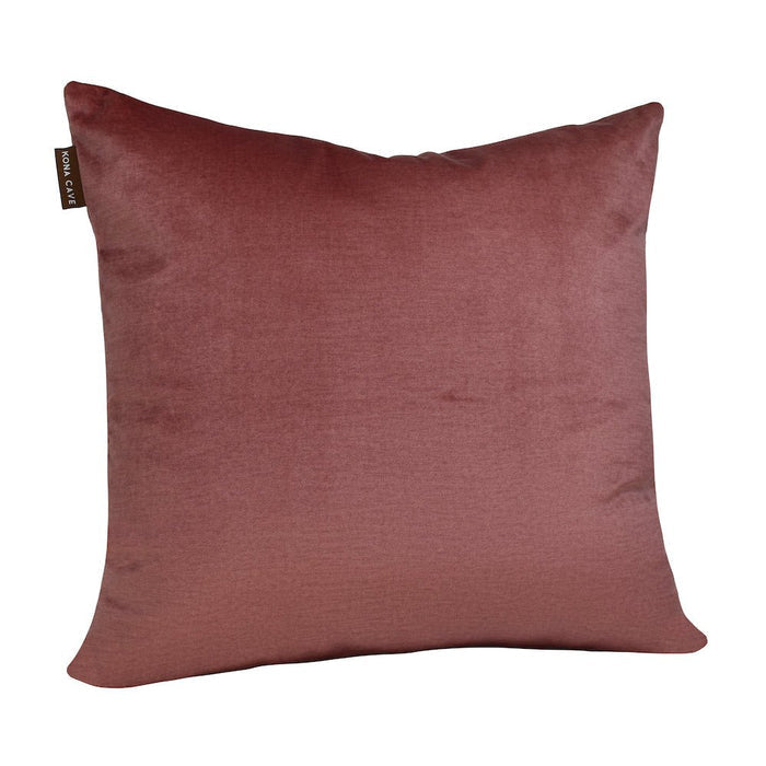 KONA CAVE® Cushion cover in pale pink velvet. Luxury, washable.