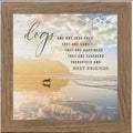 Dogs Are Sanity Happiness Teachers Best Friends Art Sign Wood Framed Shimmering Picture 8”x8”