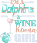 Dolphins & WINE KINDA GIRL BLING TRANSFERS