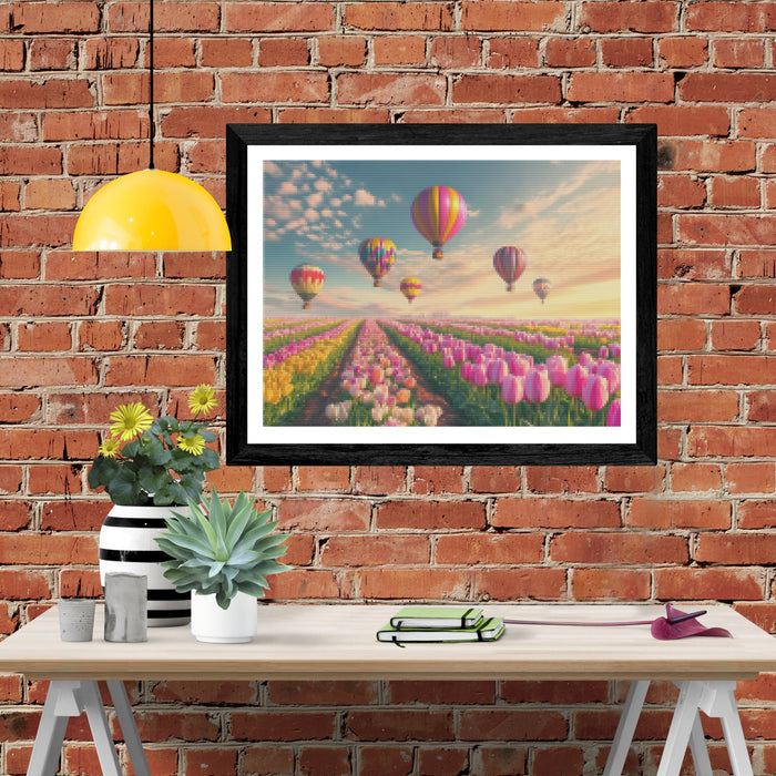 Dreamy Scene Of Colorful Hot Air Balloons